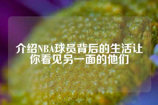 介绍NBA球员背后的生活让你看见另一面的他们-第1张图片-皇冠信用盘出租