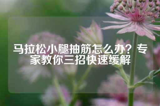 马拉松小腿抽筋怎么办？专家教你三招快速缓解-第1张图片-皇冠信用盘出租