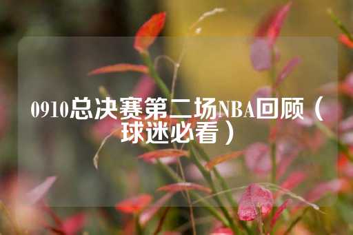 0910总决赛第二场NBA回顾（球迷必看）