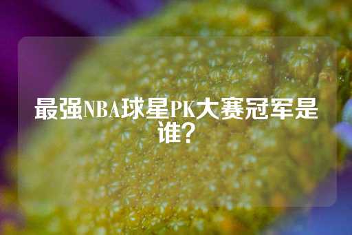 最强NBA球星PK大赛冠军是谁？