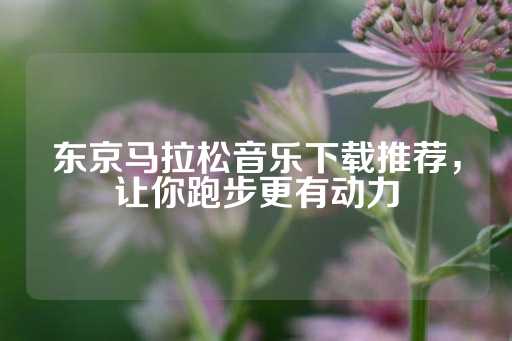 东京马拉松音乐下载推荐，让你跑步更有动力