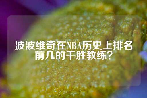 波波维奇在NBA历史上排名前几的千胜教练？-第1张图片-皇冠信用盘出租