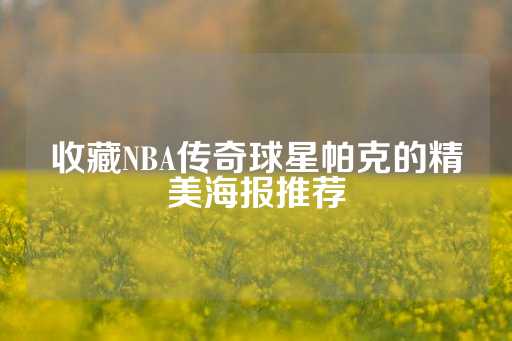 收藏NBA传奇球星帕克的精美海报推荐