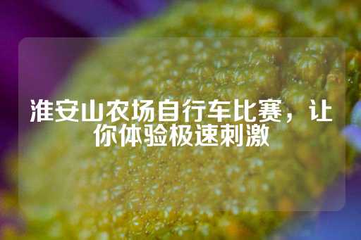 淮安山农场自行车比赛，让你体验极速刺激-第1张图片-皇冠信用盘出租